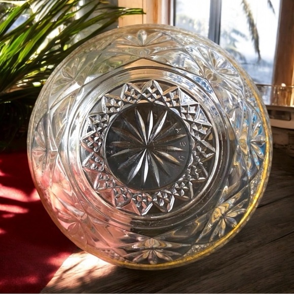 VINTAGE Exquisite Cristal d’Arques Durand Glass Bowl, Clear with Gold Rim - Picture 4 of 6
